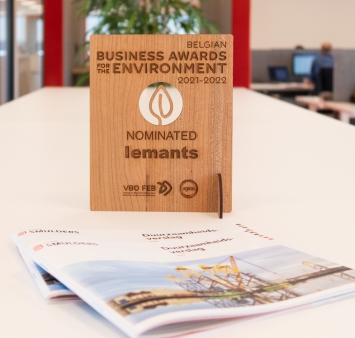 Smulders is nominated for the Belgian Business Awards for the Environment